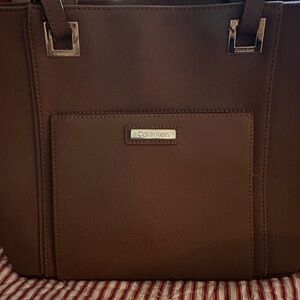 Calvin Klein Tan Interior Tote